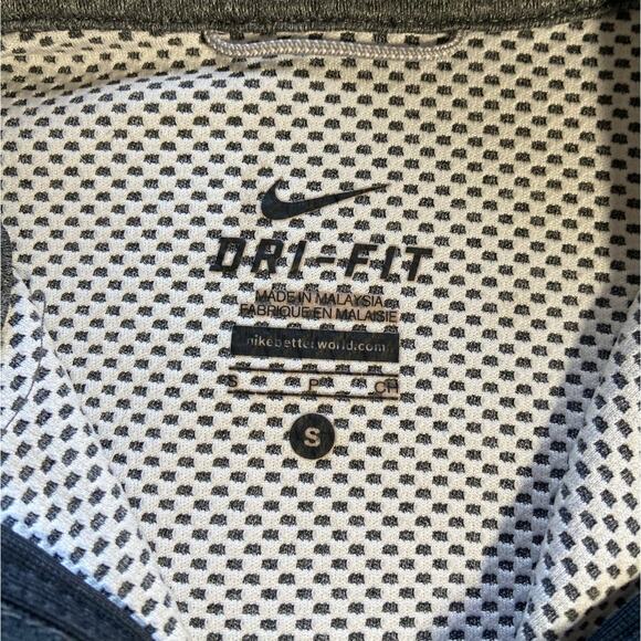 Nike Dri-FIT Full Zip Fitted Track Jacket Thumbhole Pockets Gray Womens Small - Picture 7 of 7